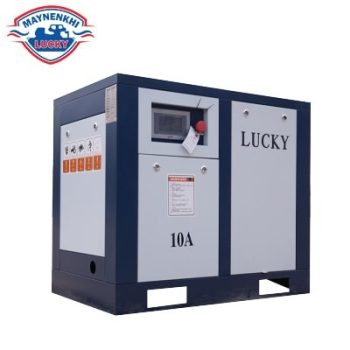 Máy nén khí trục vít Lucky 10hp áp 12 bar biến tần